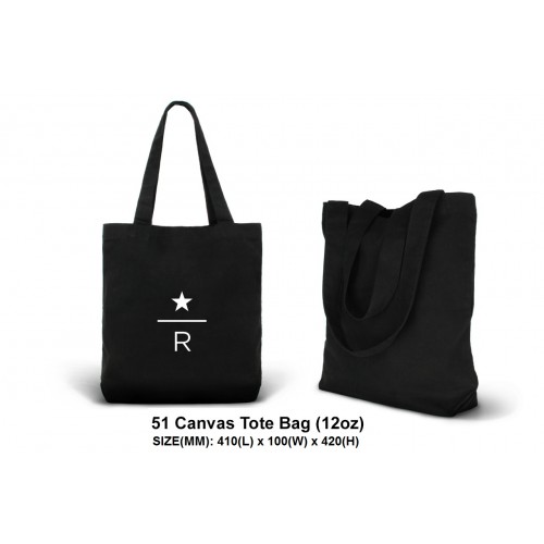 51 CANVAS TOTE BAG 12OZ