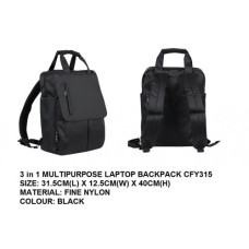 3 IN 1 MULTIPURPOSE LAPTOP BACKPACK CFY315B