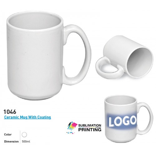 1046 CERAMIC MUG WITH COATING