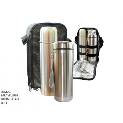 ER MUG & TRAVELLING THERMO FLASK SET 1