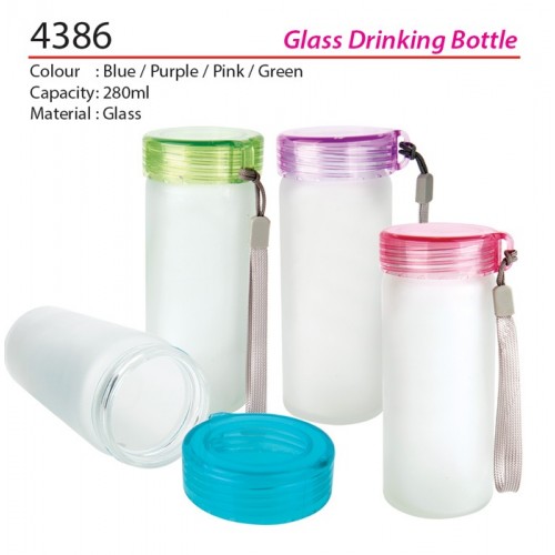 4386 GLASS DRINKING BOTTLE