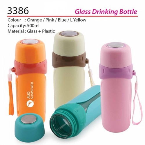 3386 GLASS DRINKING BOTTLE