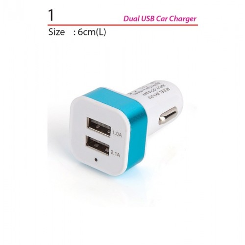 1 DUAL USB CAR CHARGER