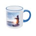 11OZ RIM HANDLE COLOUR COATING MUG