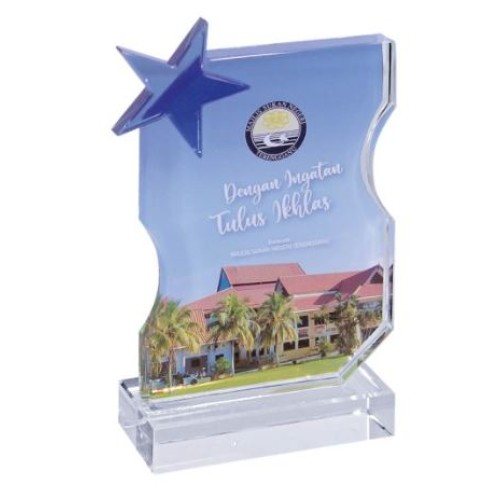 CRYSTAL PLAQUE 3709