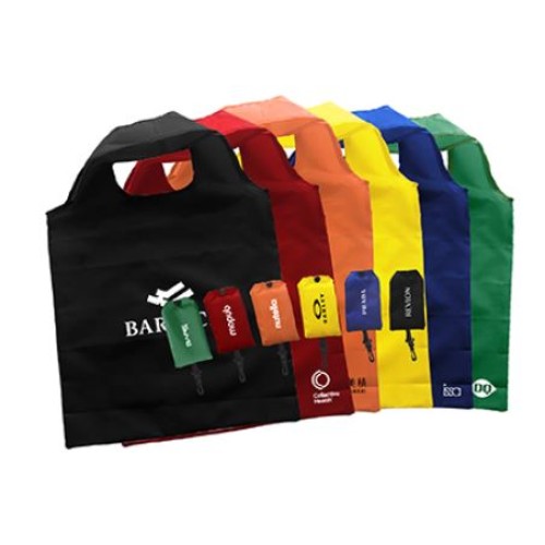78 EASY FOLDABLE NYLON SHOPPING BAG WITH HOOK
