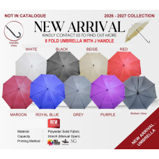 UMBRELLA 24" POLYESTER SOLID FABRIC 