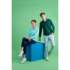 QD67 MICROFIBRE EYELET LONG SLEEVE POLO SHIRT 