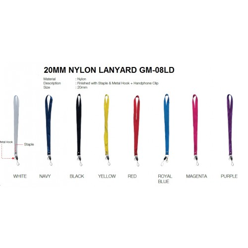20MM NYLON LANYARD GM-08LD
