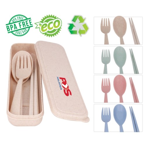 ORGANIC WHEAT FIBER CUTLERY SET 003