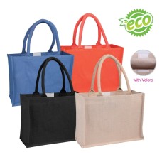 LAMINATED JUCO BAG WITH VELCRO 5242