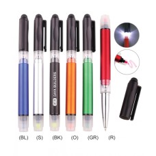  PEN WITH HIGHLIGHTER & LIGHT 6599