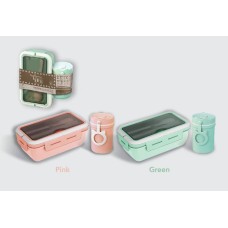 ORGANIC WHEAT LUNCH BOX WITH SOUP CUP 0113